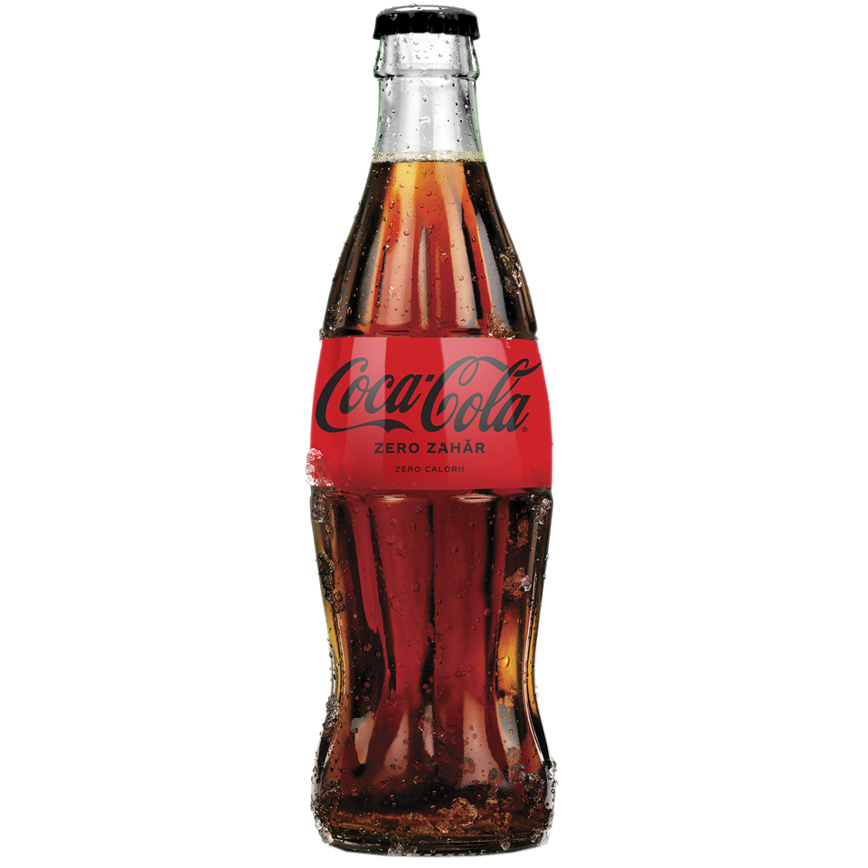Coca Cola Zero, sticlă, 0.33L (NAVETĂ)