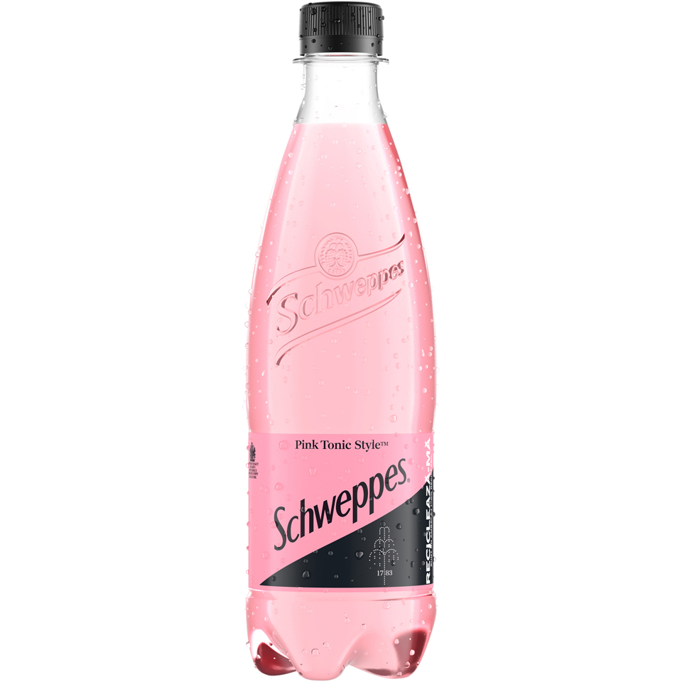 Schweppes Pink Tonic Style Apă Tonică, pet, 0.5L